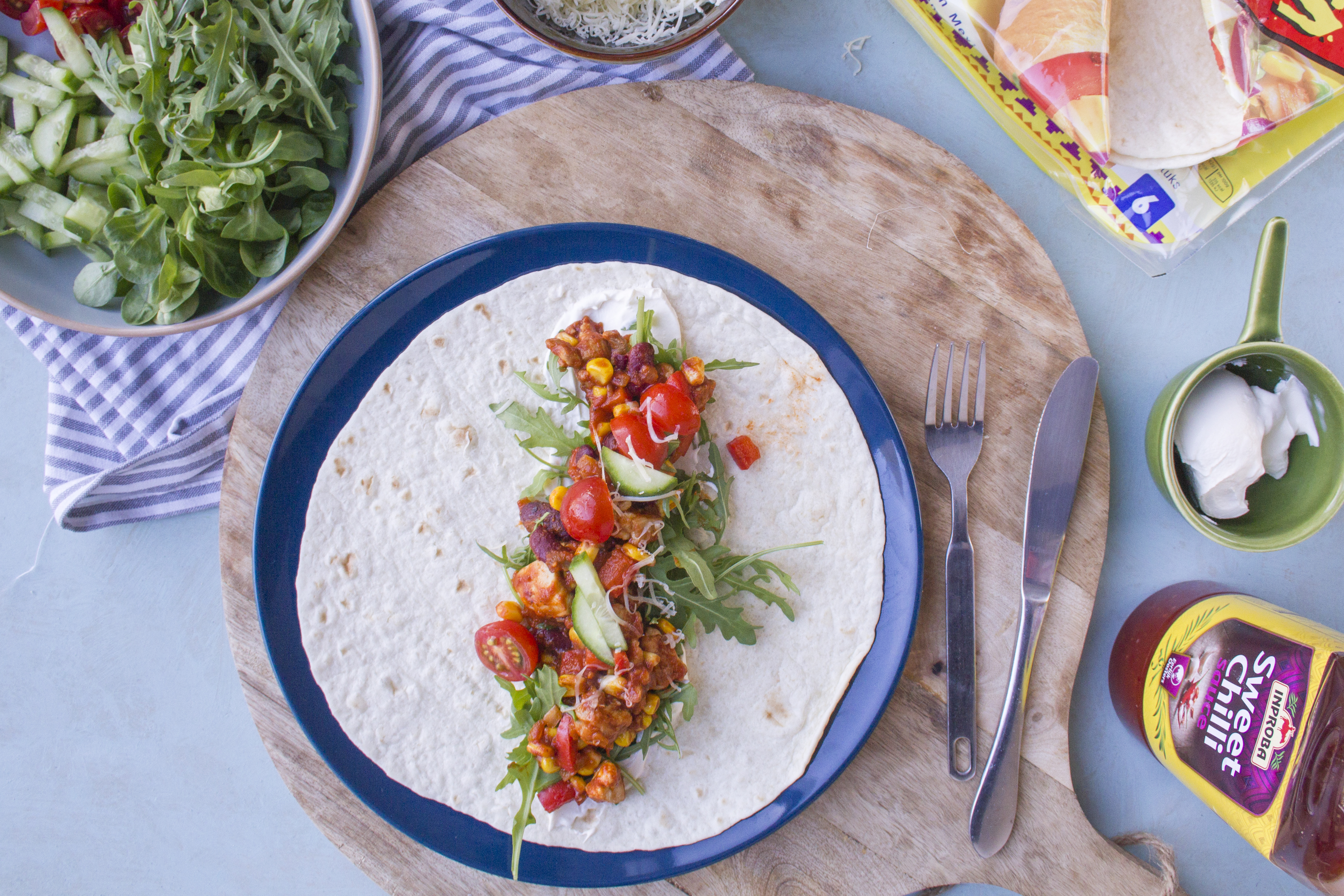 Kruidige Mexicaanse wraps