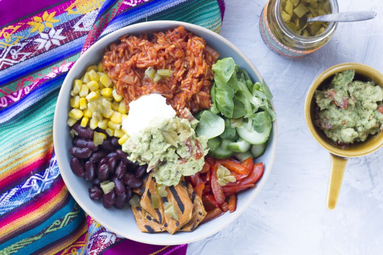 Mexicaanse rijstbowl