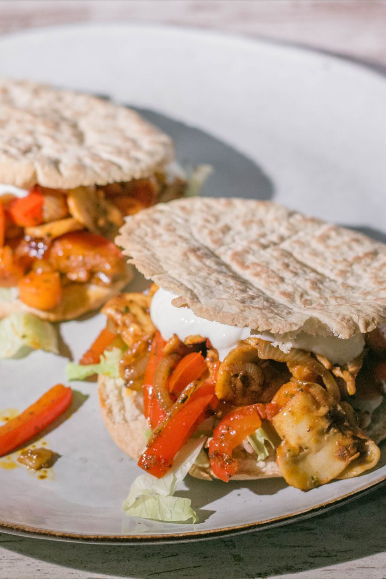 Vegetarisch broodje shoarma