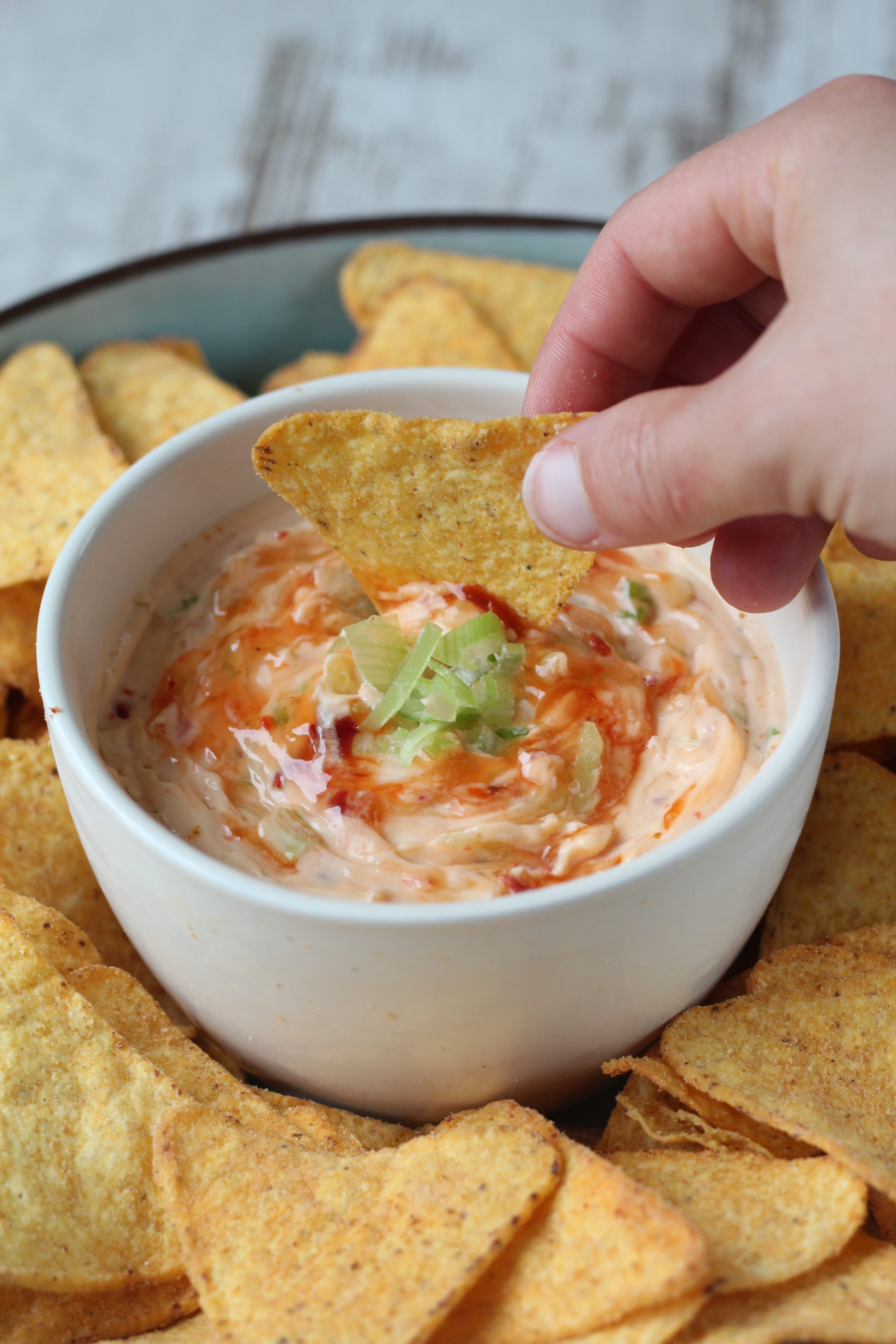 Mascarpone-chilisausdip